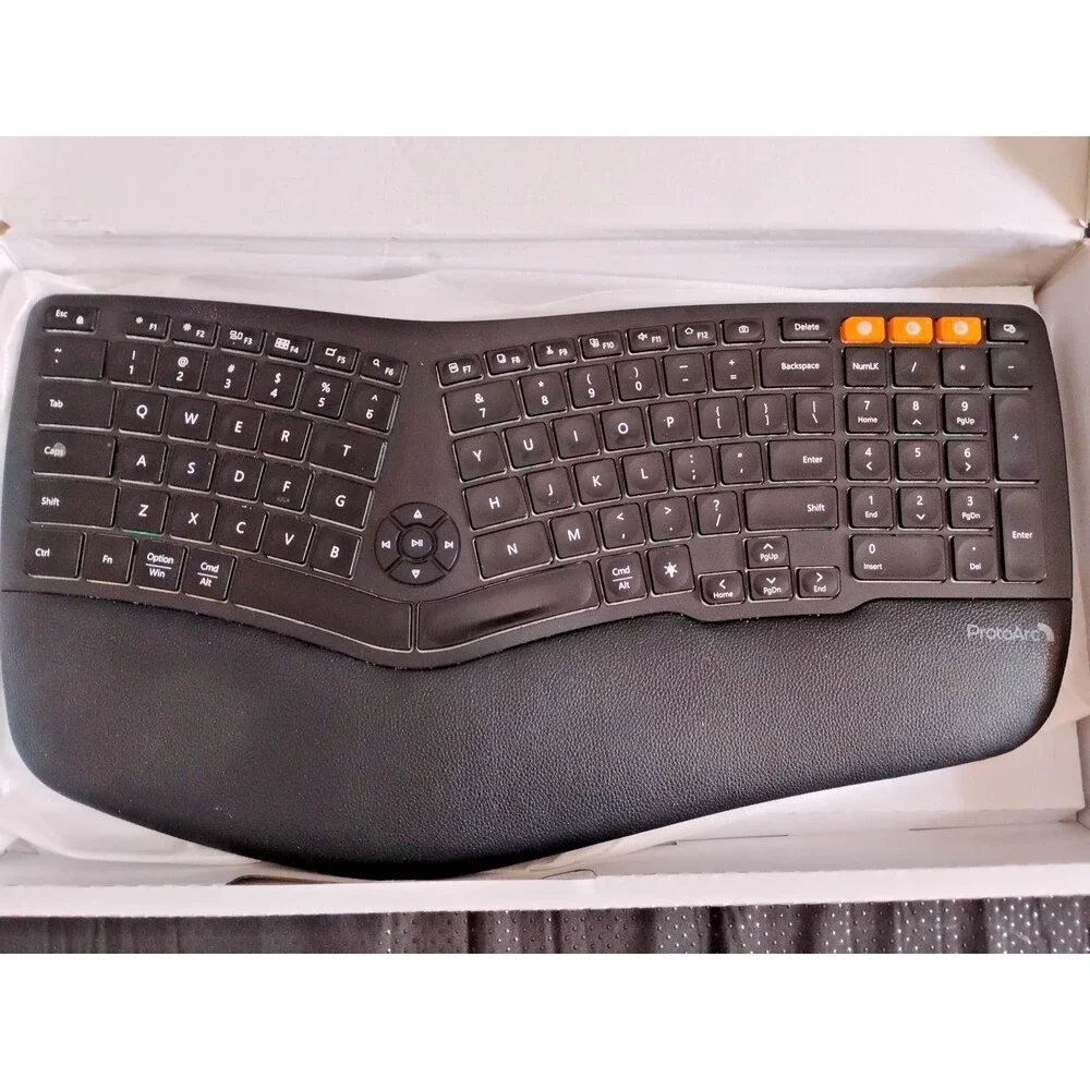 Backlit Wireless Ergonom.....able Windows/Mac/Android X003ECYPT9 Open Box